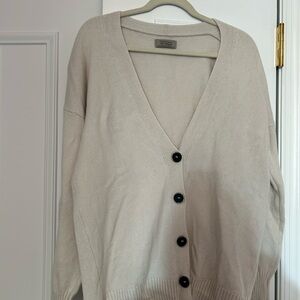Cream Falconeri Cardigan 100% cashmere